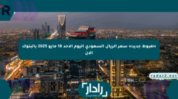 «هبوط جديد» سعر الريال السعودي اليوم الأحد 18 مايو 2025 بالبنوك الآن
